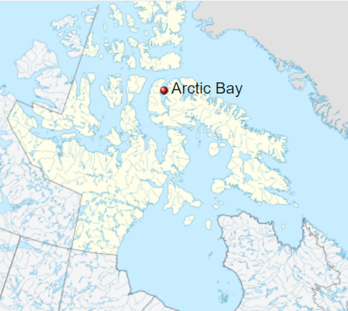 Map of Arctic Bay, Nunavut